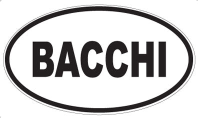 BACCHI - Oval Magnet