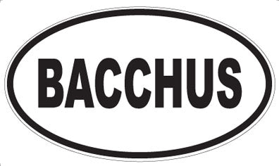 BACCHUS - Oval Magnet