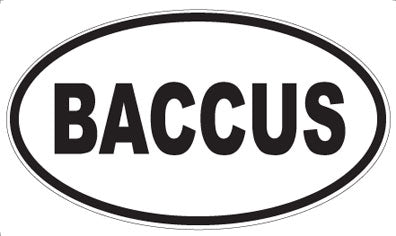 BACCUS - Oval Magnet