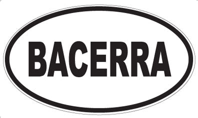 BACERRA - Oval Magnet