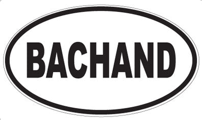 BACHAND - Oval Magnet