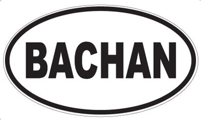 BACHAN - Oval Magnet