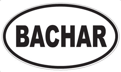 BACHAR - Oval Magnet