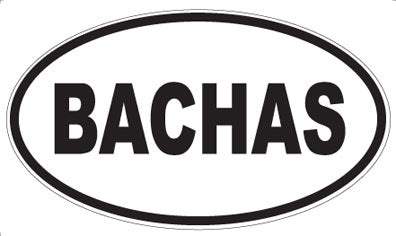 BACHAS - Oval Magnet