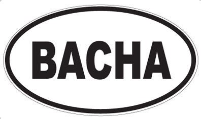BACHA - Oval Magnet