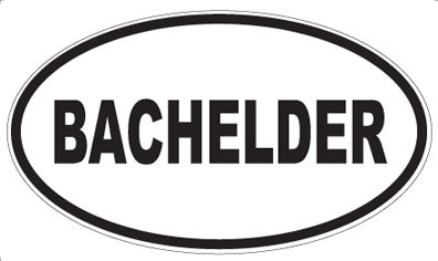 BACHELDER - Oval Magnet