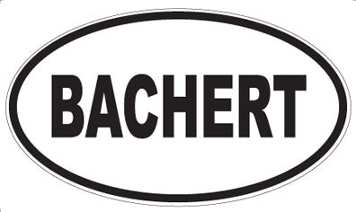 BACHERT - Oval Magnet