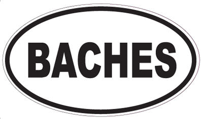 BACHES - Oval Sticker