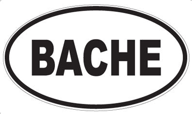 BACHE - Oval Magnet