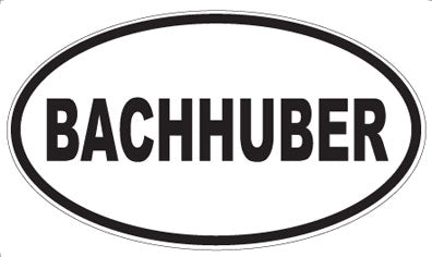 BACHHUBER - Oval Magnet