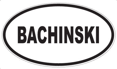 BACHINSKI - Oval Magnet