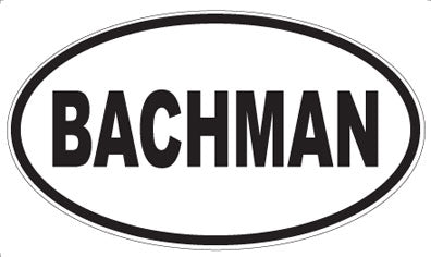 BACHMAN - Oval Magnet