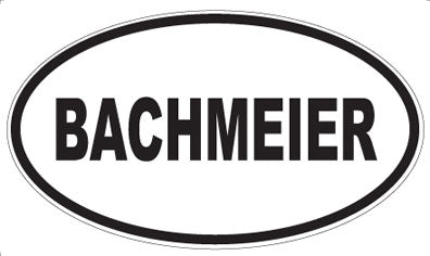 BACHMEIER - Oval Magnet