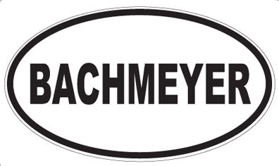 BACHMEYER - Oval Magnet