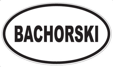 BACHORSKI - Oval Magnet