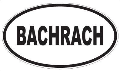BACHRACH - Oval Magnet