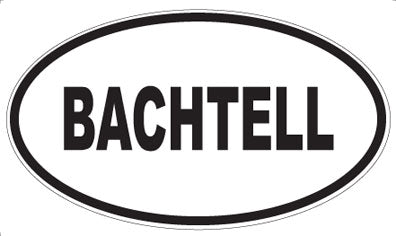 BACHTELL - Oval Magnet