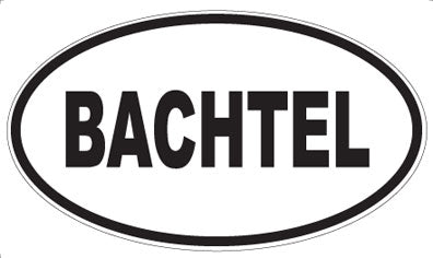BACHTEL - Oval Magnet