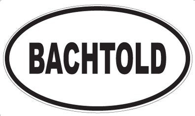 BACHTOLD - Oval Magnet