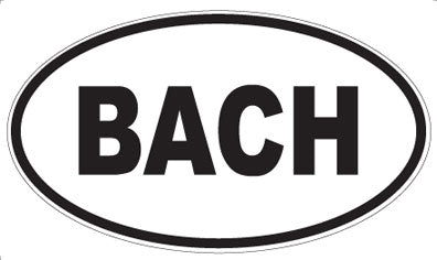 BACH - Oval Magnet
