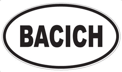 BACICH - Oval Magnet