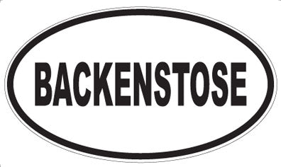 BACKENSTOSE - Oval Magnet