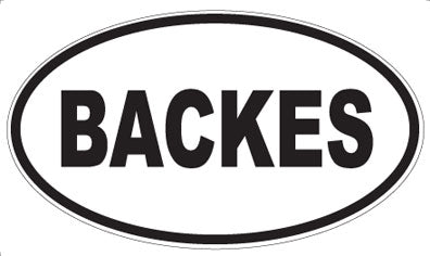 BACKES - Oval Magnet