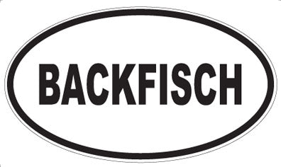 BACKFISCH - Oval Magnet