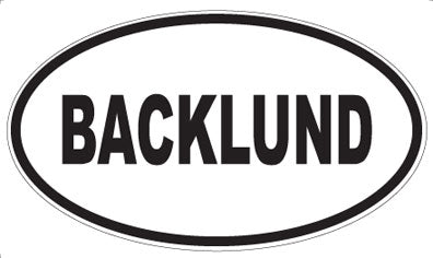 BACKLUND - Oval Magnet