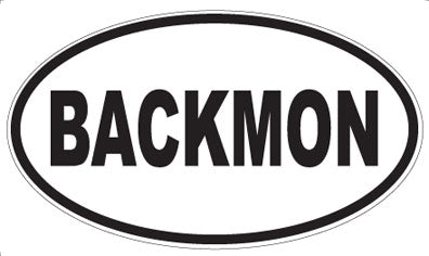 BACKMON - Oval Magnet