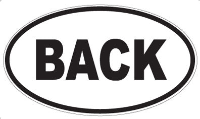 BACK - Oval Magnet