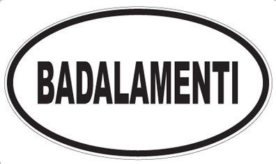 BADALAMENTI - Oval Magnet