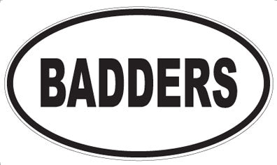 BADDERS - Oval Magnet