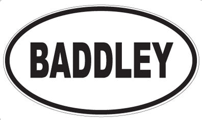 BADDLEY - Oval Magnet