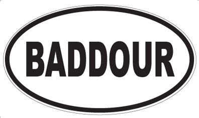 BADDOUR - Oval Magnet
