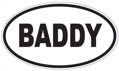 BADDY - Oval Magnet