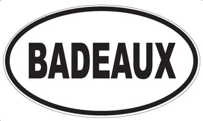 BADEAUX - Oval Magnet