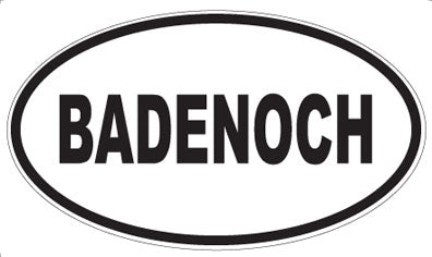 BADENOCH - Oval Magnet