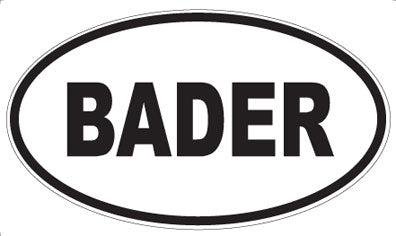 BADER - Oval Magnet