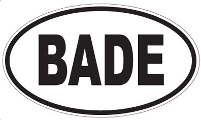 BADE - Oval Sticker
