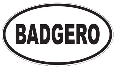 BADGERO - Oval Magnet