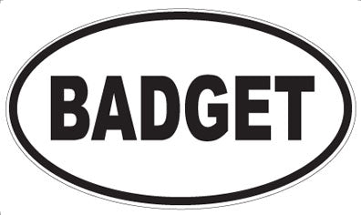 BADGET - Oval Magnet