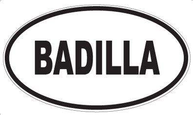 BADILLA - Oval Magnet