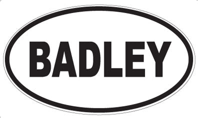 BADLEY - Oval Magnet
