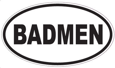 BADMEN - Oval Sticker