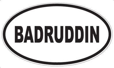 BADRUDDIN - Oval Magnet