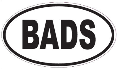 BADS - Oval Sticker