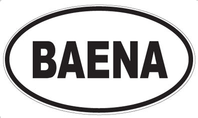 BAENA - Oval Magnet