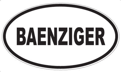 BAENZIGER - Oval Magnet