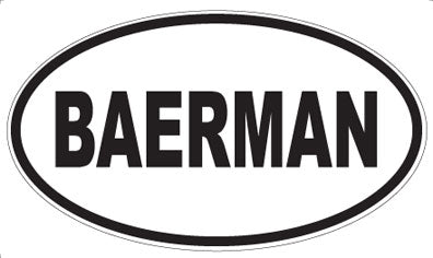 BAERMAN - Oval Magnet